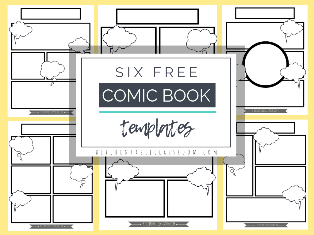 Comic Book Templates – Free Printable Pages – The Kitchen In Printable Blank Comic Strip Template For Kids