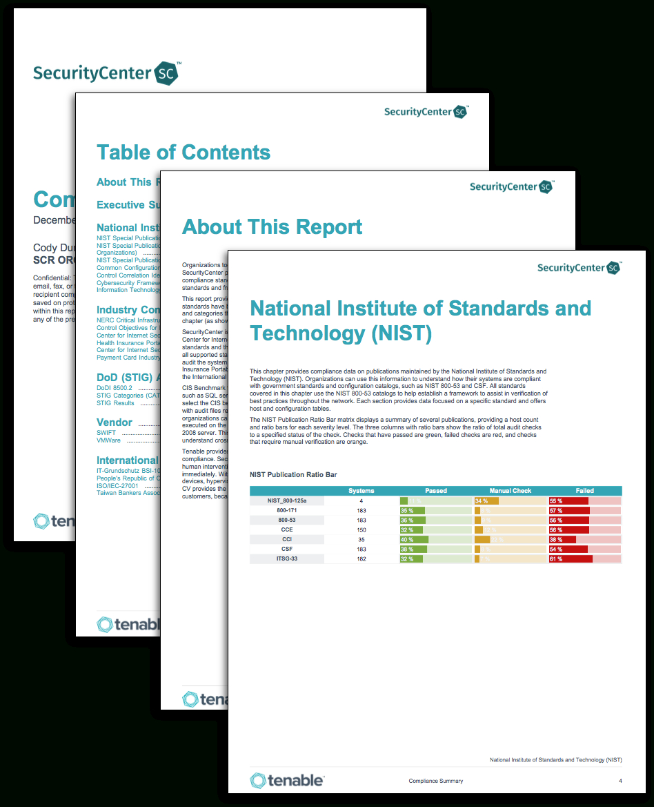 Compliance Summary Report - Sc Report Template | Tenable® Inside Pci Dss Gap Analysis Report Template