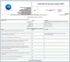 Conflict Minerals Reporting Template (Cmrt) - Pdf Free Download intended for Conflict Minerals Reporting Template