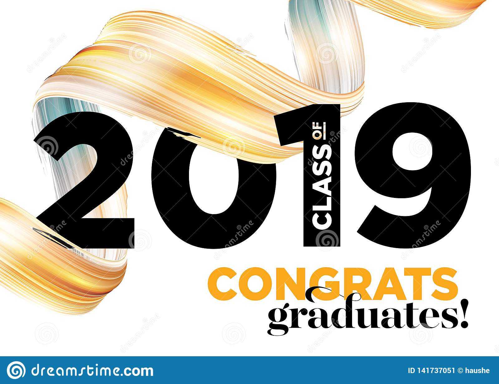 Congratulations Graduates Class Of 2019 Vector Logo Pertaining To College Banner Template