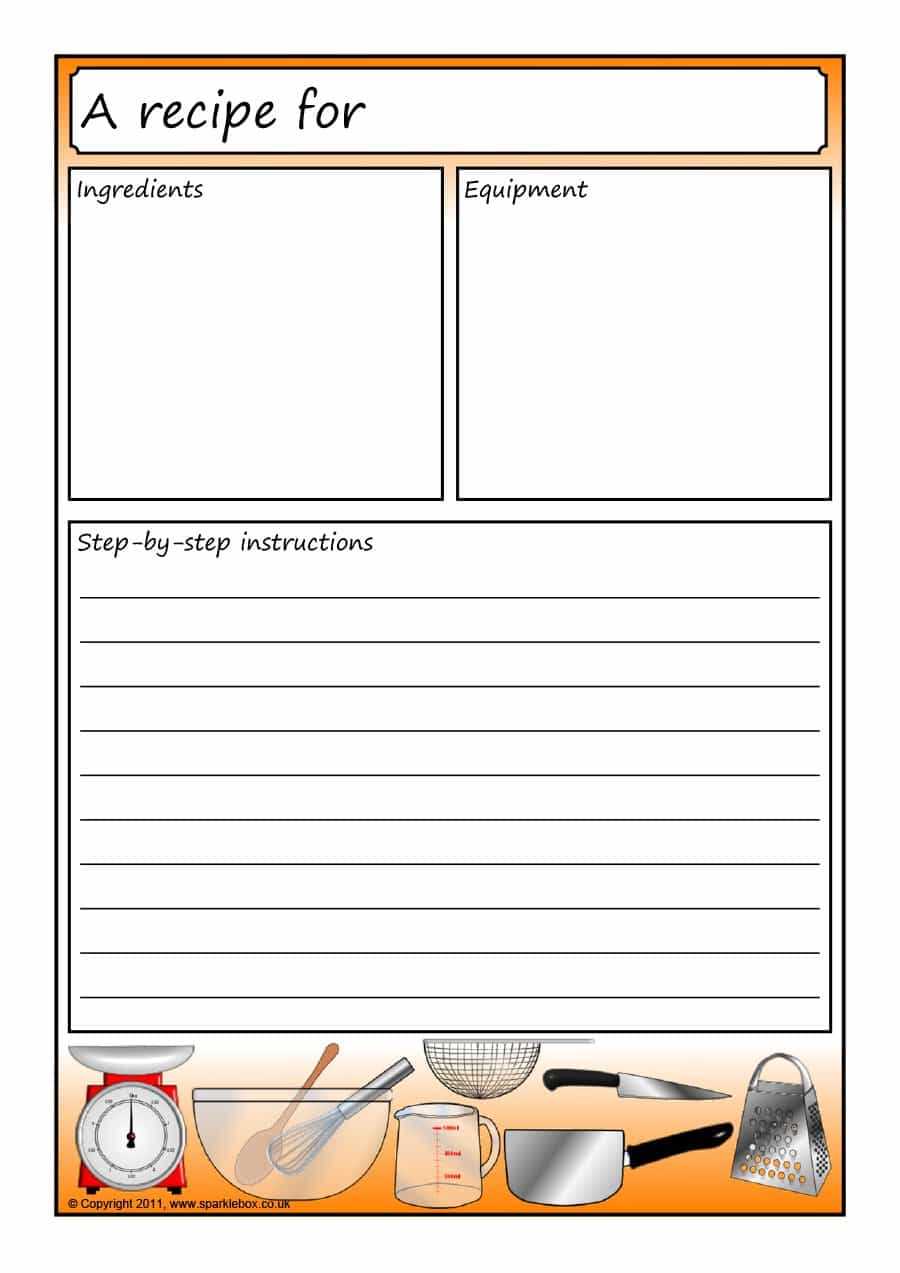 Cookbook Recipe Template – Karan.ald2014 Within Full Page Recipe Template For Word