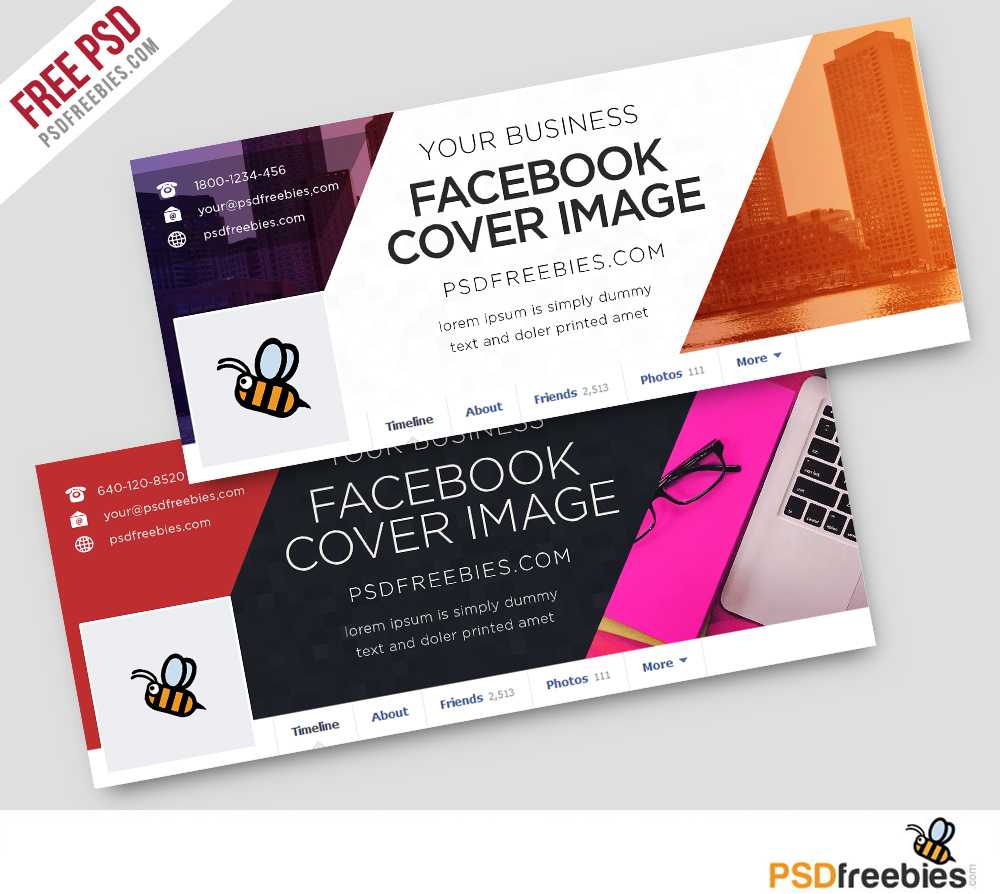 Corporate Facebook Covers Free Psd Template | Psdfreebies Pertaining To Facebook Banner Template Psd