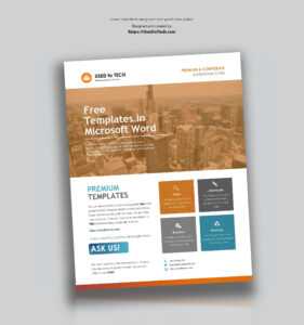 Corporate Flyer Design In Microsoft Word Free - Used To Tech pertaining to Free Business Flyer Templates For Microsoft Word