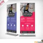 Corporate Outdoor Roll Up Banner Free Psd | Psdfreebies With Regard To Outdoor Banner Design Templates