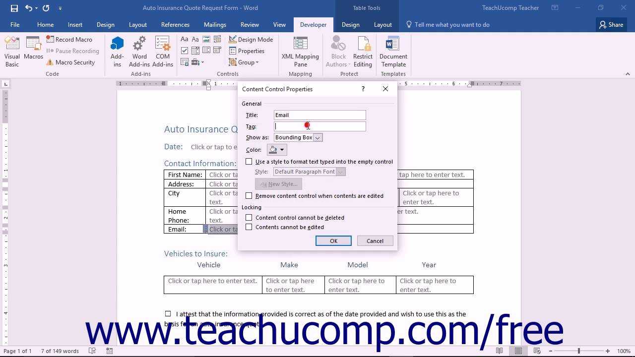 Create A Form In Word  Instructions And Video Lesson With Information Mapping Word Template