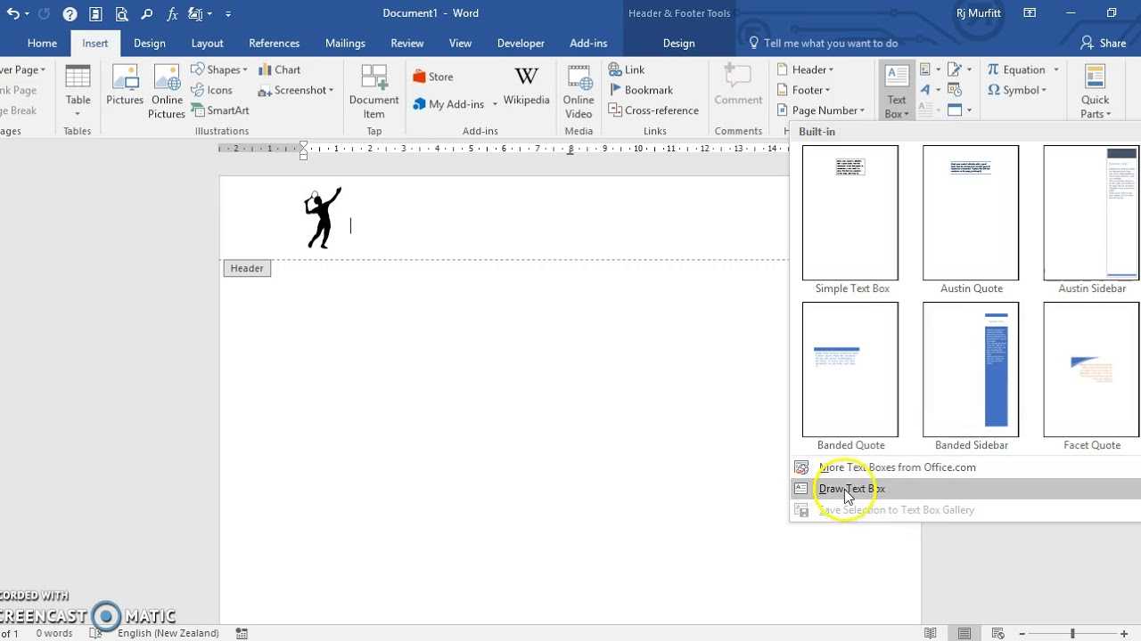 Create A Letterhead Template In Microsoft Word 2016 Inside Creating Word Templates 2013