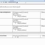 Create A Resume In Ms Word 2007 Inside Resume Templates Word 2007
