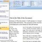 Create A Two Column Document Template In Microsoft Word – Cnet Inside 3 Column Word Template