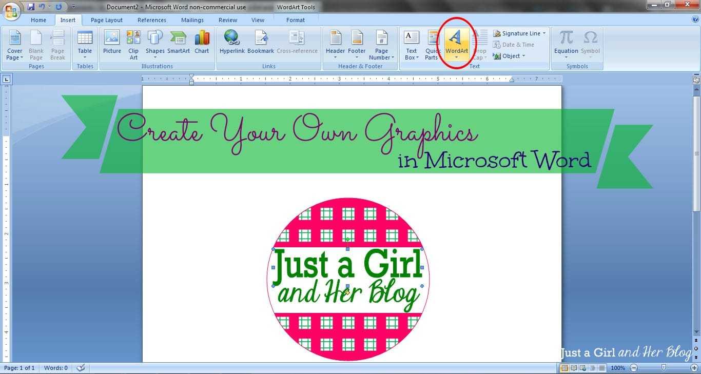 Create Your Own Graphics In Microsoft Word In Banner Template Word 2010