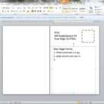 Creating A Postcard In Word Inside Postcard Size Template Word