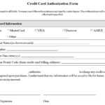 Credit Card Authorization Form Templates [Download] Intended For Credit Card Authorization Form Template Word