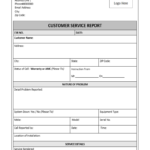 Customer Service Report Template – Excel Word Templates In Technical Service Report Template