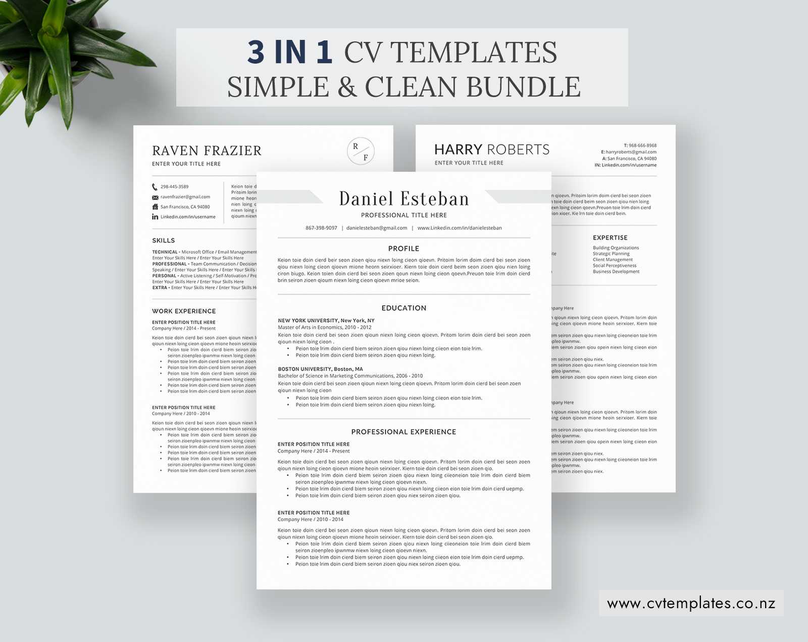 Cv Bundle For Ms Word, Cv Templates, Minimalist Curriculum Vitae, Cover  Letter, 1 3 Page, Professional Resume, Functional Resume, Student Resume, With How To Make A Cv Template On Microsoft Word