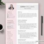 Cv Template For Ms Word, Minimalist Curriculum Vitae, Professional Cv  Template, Cover Letter, Modern & Creative Resume Template Design, Instant In Resume Templates Word 2010