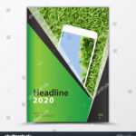 Стоковая Векторная Графика «Mobile Apps Flyer Cover Design In Mobile Book Report Template