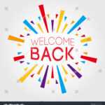 Стоковая Векторная Графика «Welcome Back Poster Banner Pertaining To Welcome Banner Template