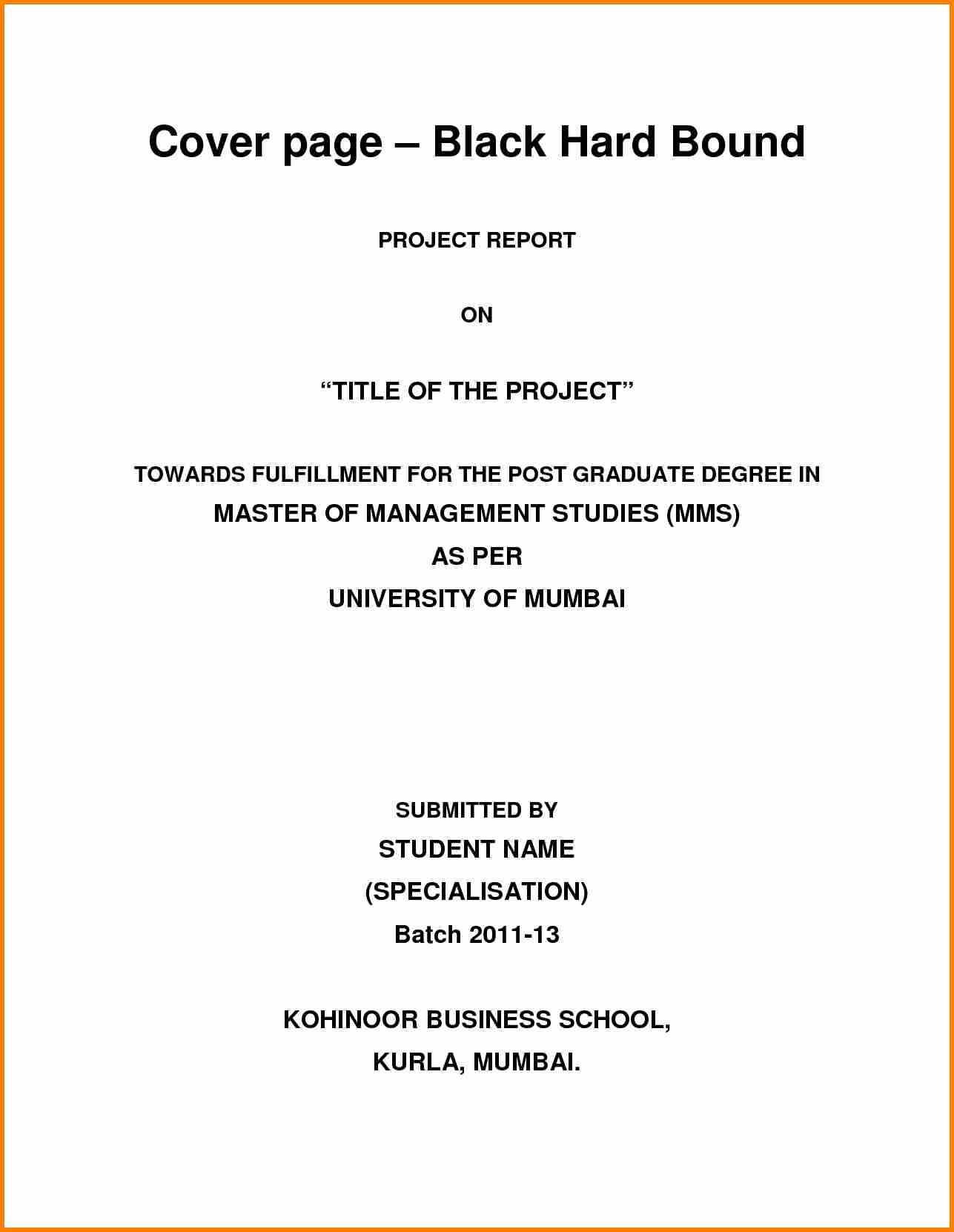 D24 Project Title Page Template | Wiring Library Within Technical Report Cover Page Template