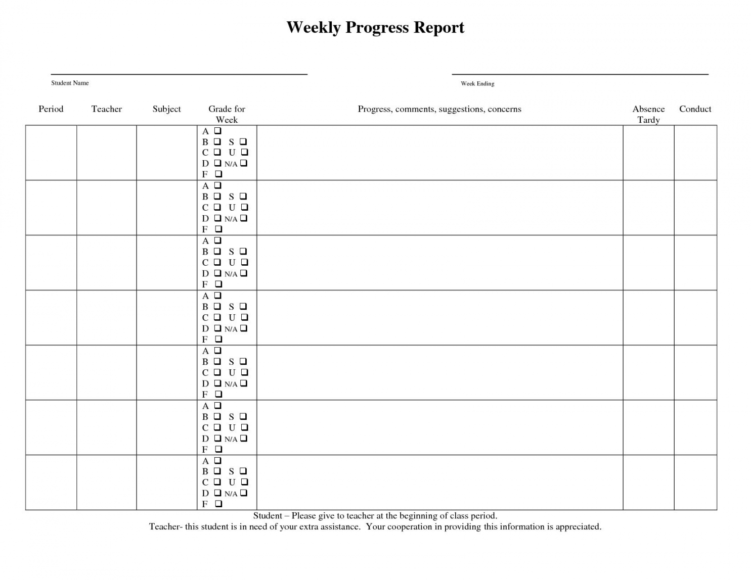 Daily Progress Report Format Excel Construction Glendale For Student Progress Report Template