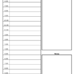 Daily Schedule Template New Blank – Edit, Fill, Sign Online Pertaining To Printable Blank Daily Schedule Template