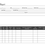 Daily Shift Report – Within Daily Report Sheet Template