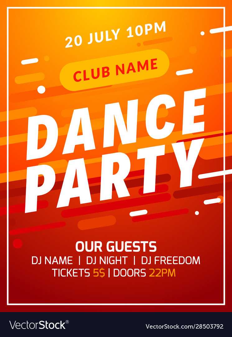 Dance Party Disco Flyer Poster Music Event Banner Regarding Event Banner Template