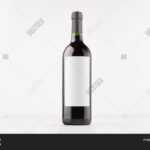 Dark Wine Bottle Blank Image & Photo (Free Trial) | Bigstock Throughout Blank Wine Label Template