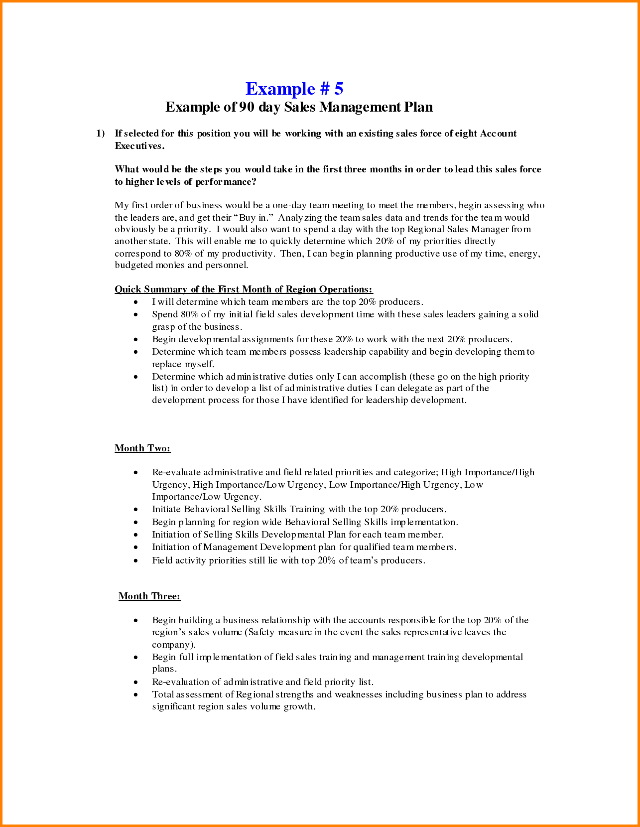 Day Business An Template Word 30 60 90 Plan Example Inside 30 60 90 Day Plan Template Word