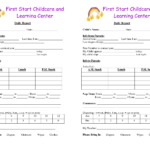 Daycare Infant Daily Report Template And Baby Log Forms Inside Daycare Infant Daily Report Template