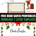 Dear Santa Fill In Letter Template – Pertaining To Blank Letter From Santa Template