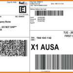 Delivery Document Template – Bestawnings Regarding Fedex Label Template Word