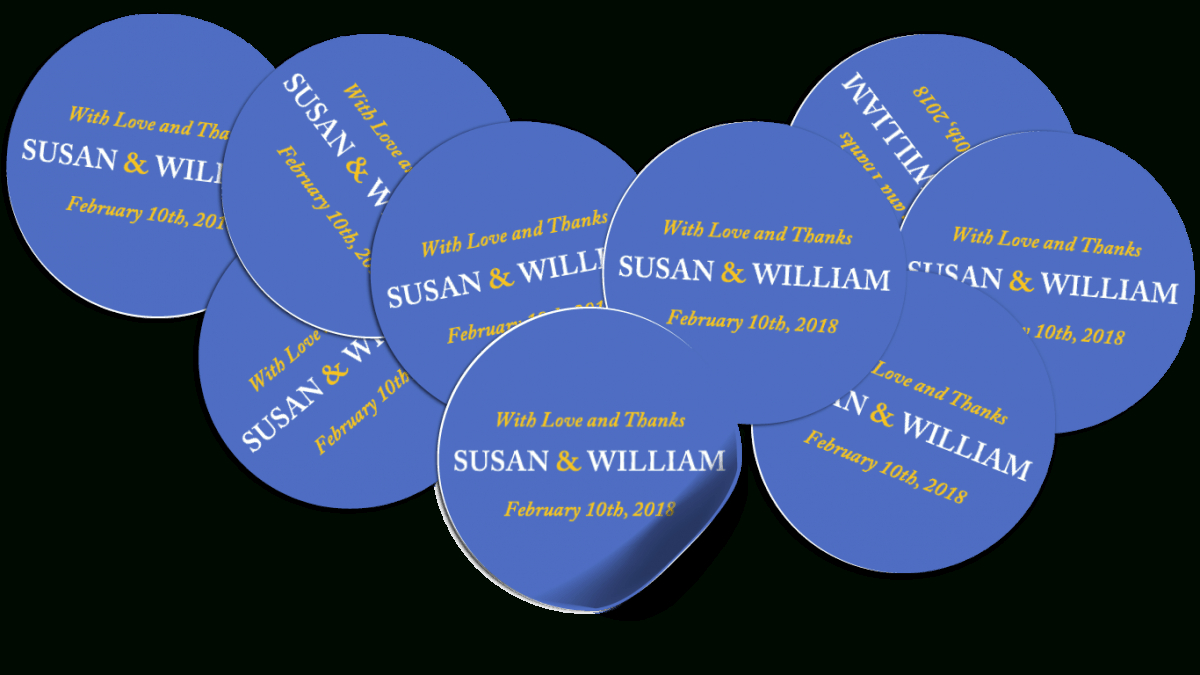 Designing Round & Oval Labels With Word With Button Template For Word