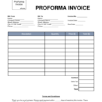 Download A Proforma Invoice For 2019 | Template Samples intended for Free Proforma Invoice Template Word