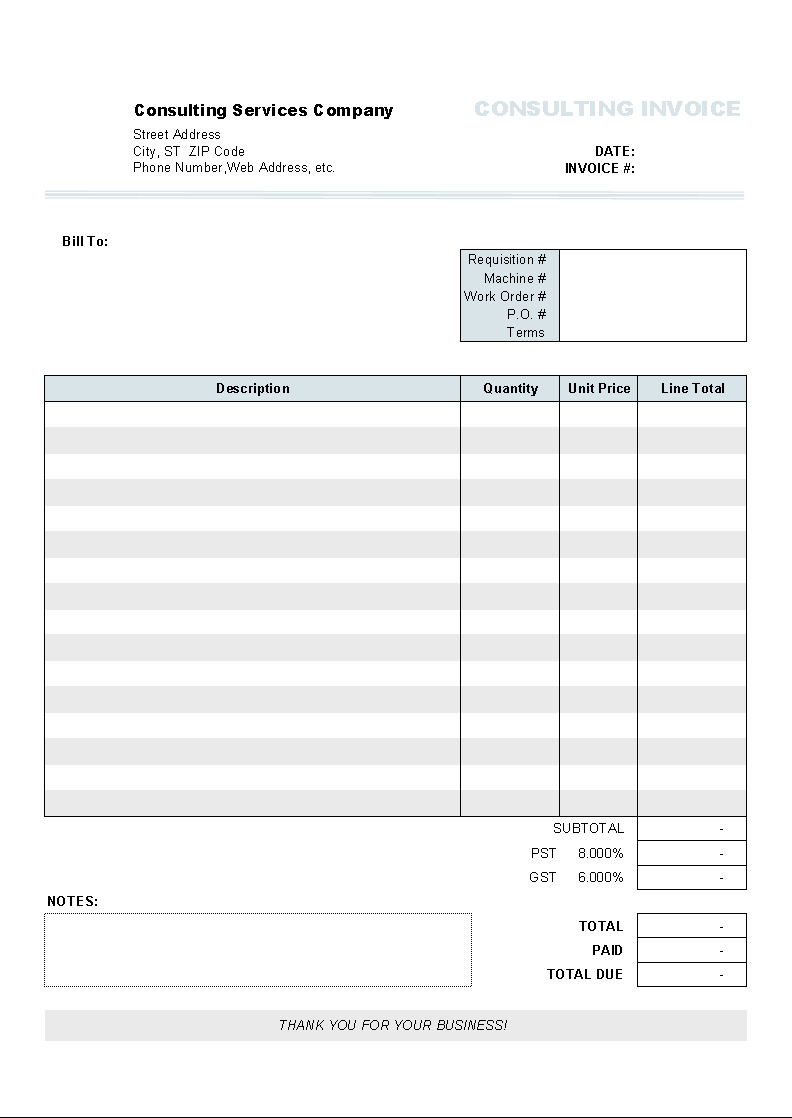 Download Clothing Store Invoice Template For Uniform For Free Printable Invoice Template Microsoft Word