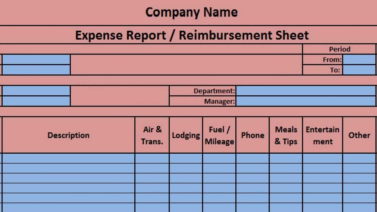 Download Expense Report Excel Template – Exceldatapro Within Expense Report Spreadsheet Template