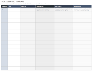 Download Free User Story Templates |Smartsheet for User Story Word Template