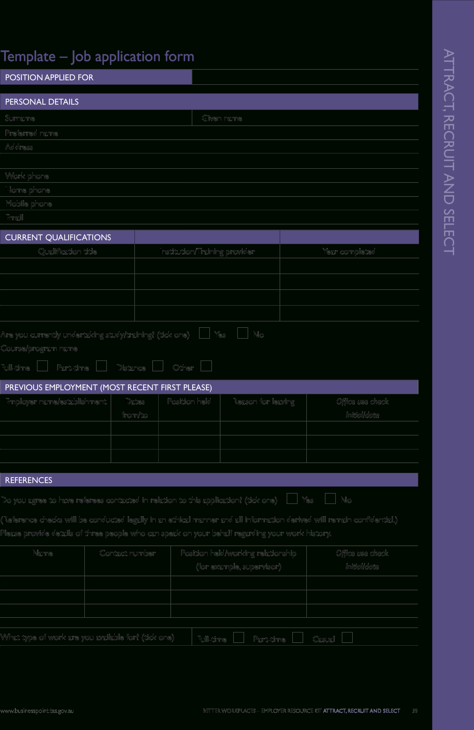 Download Hd Full Size Of Free Printable Job Application Form Throughout Job Application Template Word