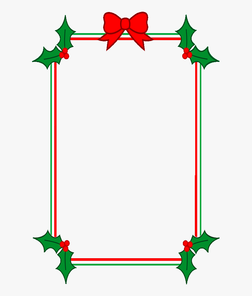 Download Holly Border Clipart – Christmas Border Template Intended For Christmas Border Word Template