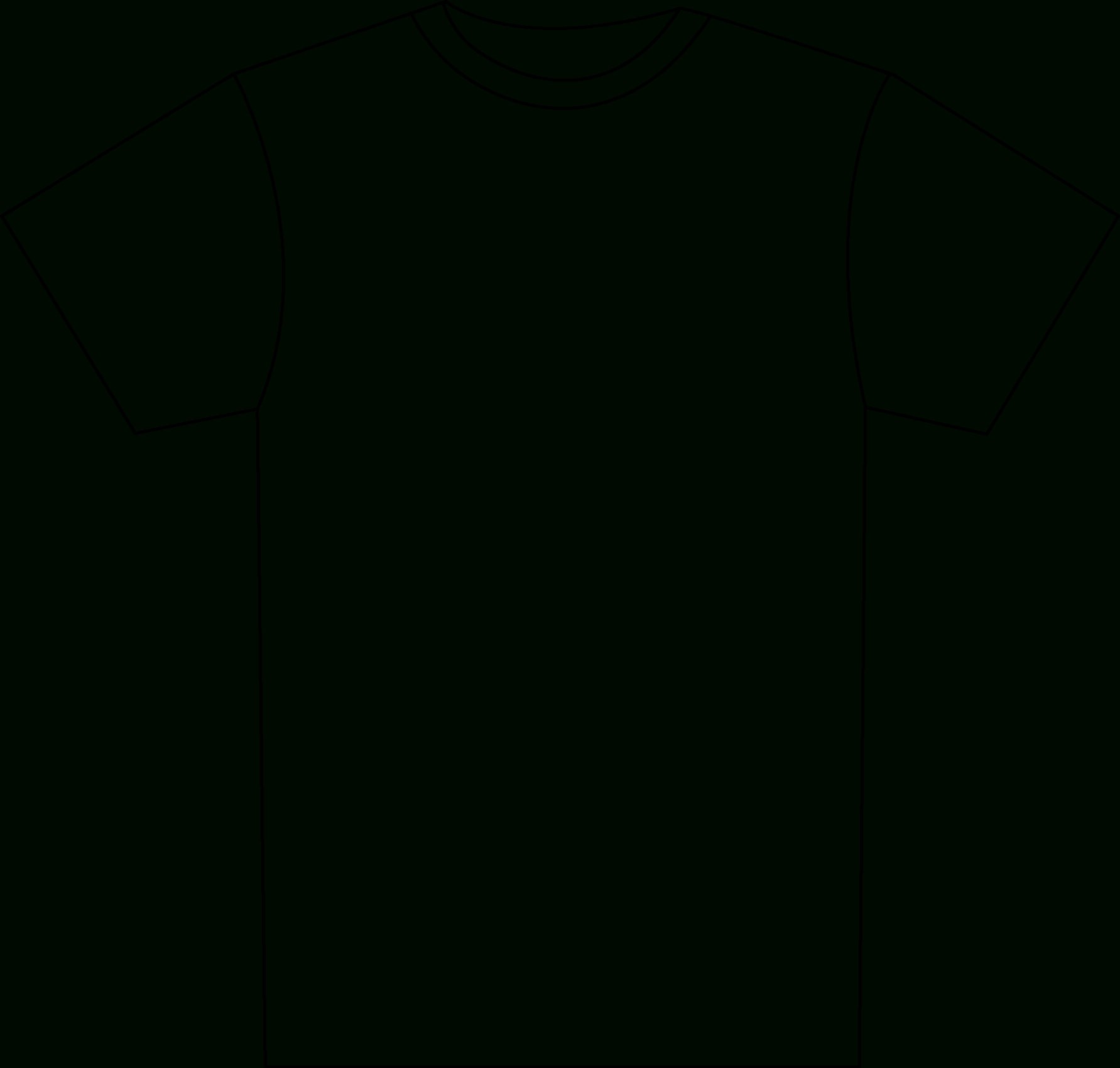 Download T Shirt Design Template Png – Shirt Outline Png Throughout Blank T Shirt Outline Template