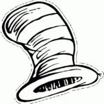 Dr Seuss Clipart Black And White Regarding Blank Cat In The Hat Template