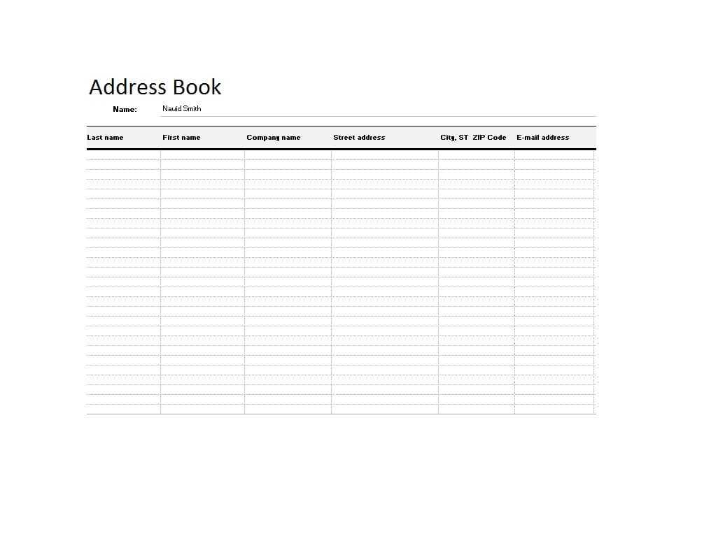✅Top 2+ Address Book Template For You – You Calendars Intended For Blank Petition Template