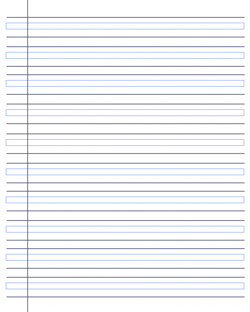 ❤️20+ Free Printable Blank Lined Paper Template In Pdf❤️ Pertaining To Microsoft Word Lined Paper Template