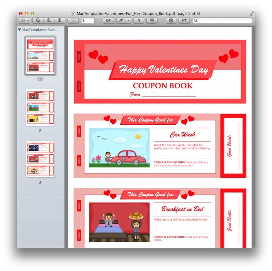 E8725 Coupon Book Template | Wiring Resources With Regard To Coupon Book Template Word