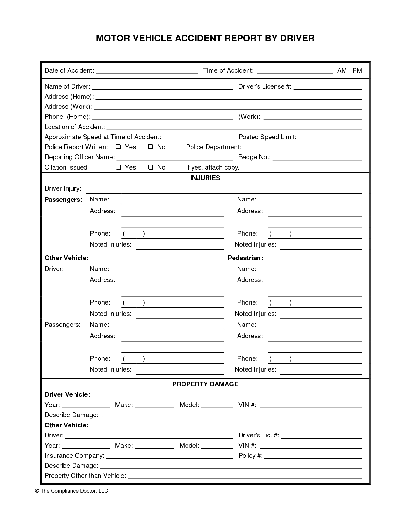 Eb9 Vehicle Damage Report Template | Wiring Library Inside Motor Vehicle Accident Report Form Template