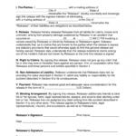 Editable Free Car Accident Release Of Liability Form Intended For Vehicle Accident Report Template