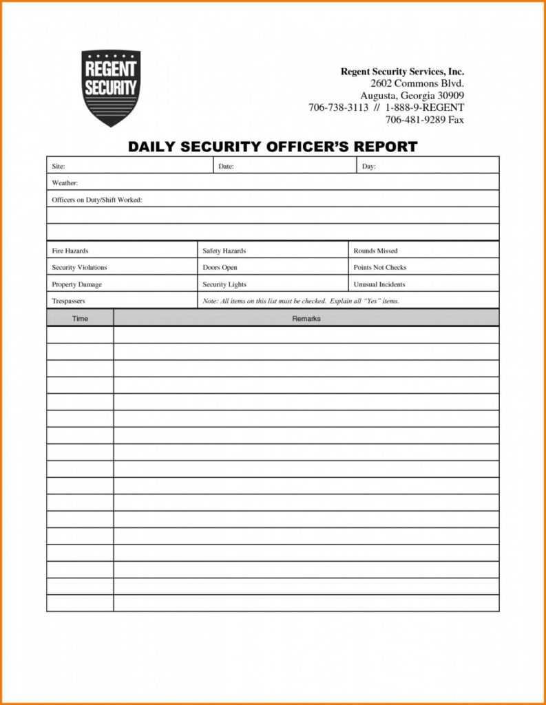 Daily Activity Report Template Best Professional Templates