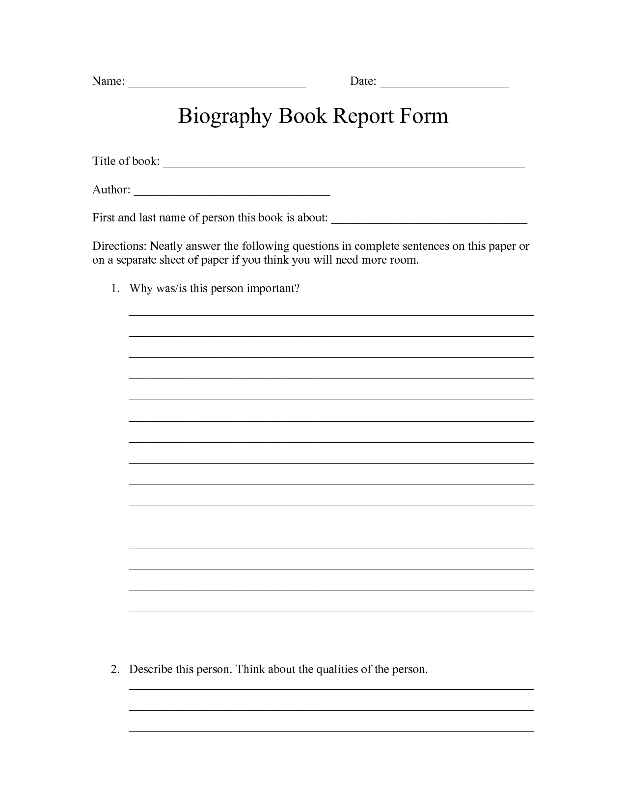 Elementary Book Report Worksheet | Printable Worksheets And For Middle School Book Report Template