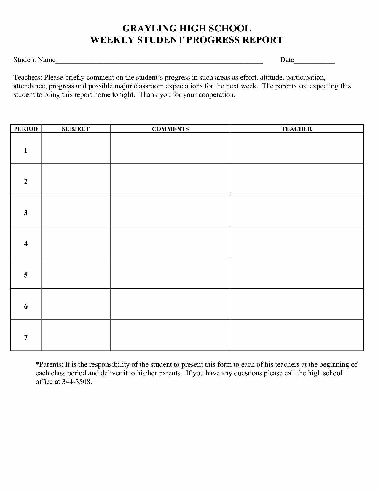 Elementary Progress Report Templates – Karan.ald2014 In Summer School Progress Report Template