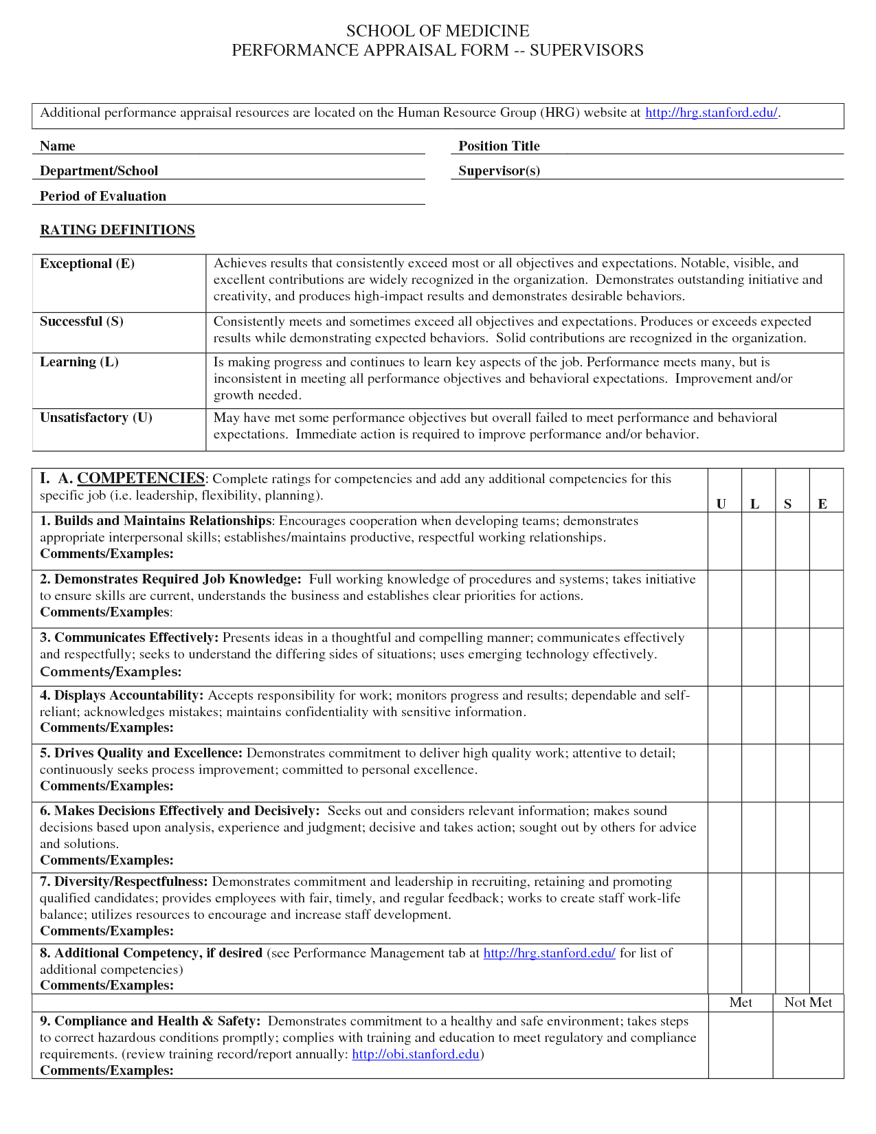 Employee Performance Evaluation Report Sample And With Website Evaluation Report Template