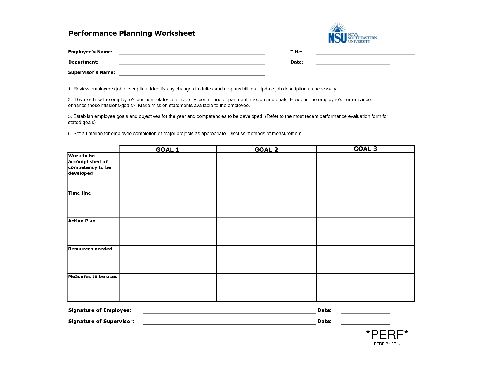 Employee Performance Planning Worksheet Template Example For Work Plan Template Word