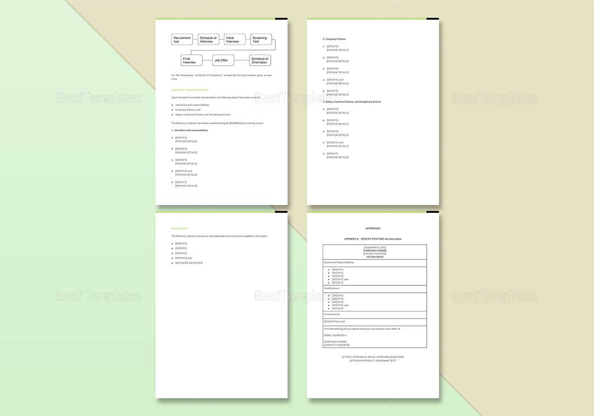 Employee Training Report Template For Training Report Template Format
